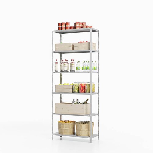 Стеллаж для погреба ТС Лайт, 2000x1000x500 мм. Полки: 6 шт. металл (ТС 20100560)