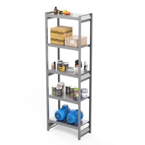 Стеллаж СГ Ультра / СГУ (2500х1200х600 мм) 5 ярусов, цинк (СГУ 2512065)