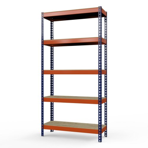 Стеллаж для гаража металлический Профи-Т 3000x1540x770 мм. Ярусы: фанера 5 шт. (Т-150 F/5)