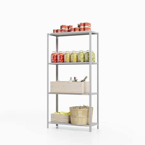 Стеллаж для погреба ТС Лайт, 1500x700x500 мм. Полки: 4 шт. металл (ТС 15070540)