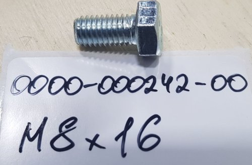 Болт М8х16, 0000-000242-00, EP Equipment, для ES16-RS, ES10-10ES, EFL151, EST122, CQD16RVF