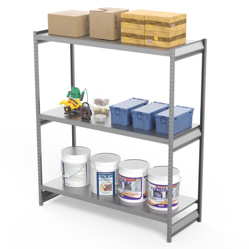 Стеллаж СГ Ультра / СГУ (2500х2100х500 мм) 3 яруса, цинк (СГУ 2521053)