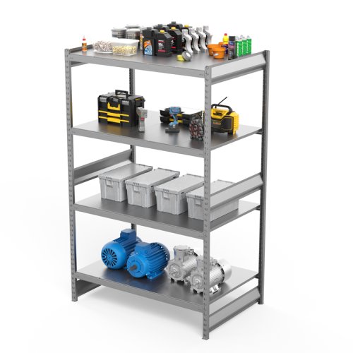 Стеллаж СГ Ультра / СГУ (2000х1500х1000 мм) 4 яруса, цинк (СГУ 2015104)