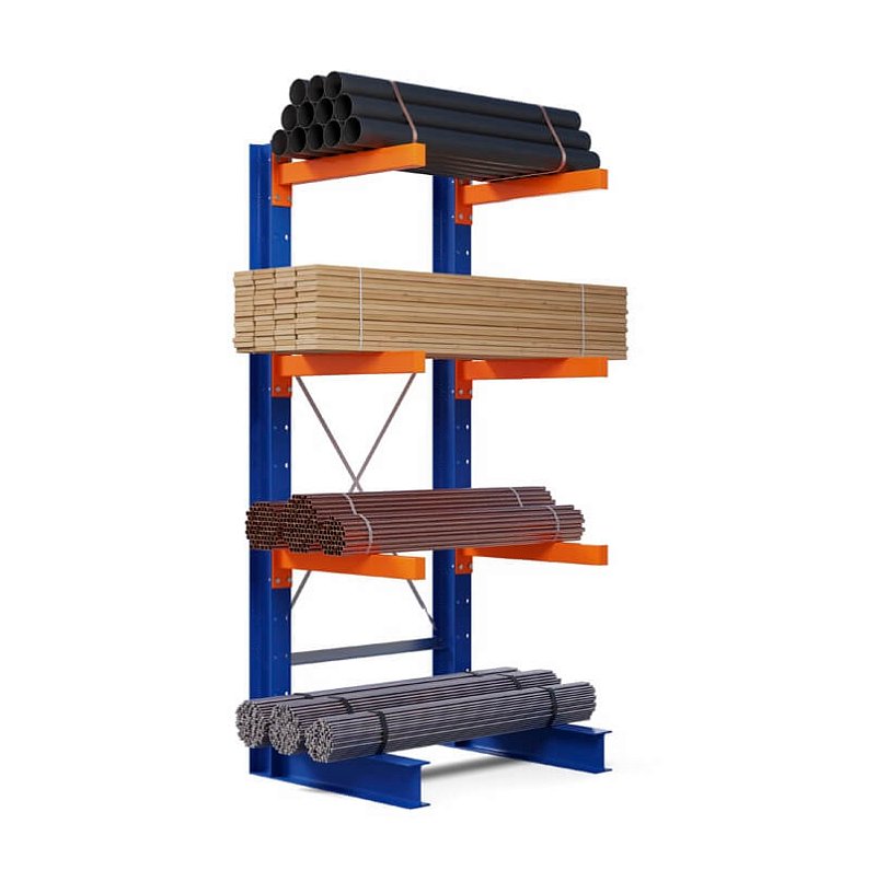 Стеллаж консольный односторонний 2500х1073х940 мм